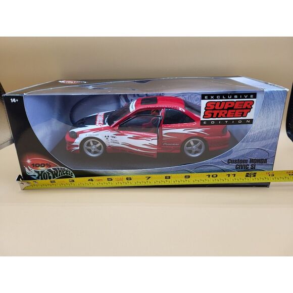 Hot Wheels Custom Honda Civic SI Super Street Edition Red - Picture 14 of 15